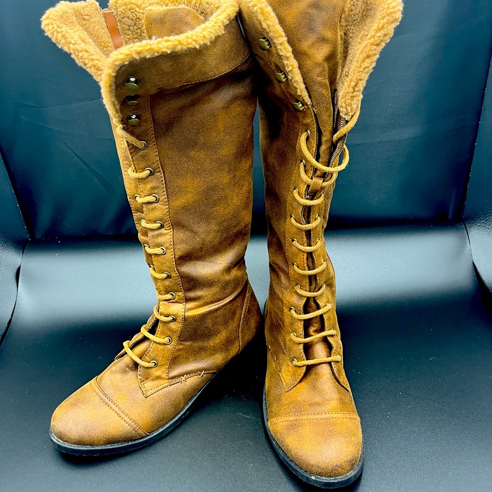 Knee high winter boots